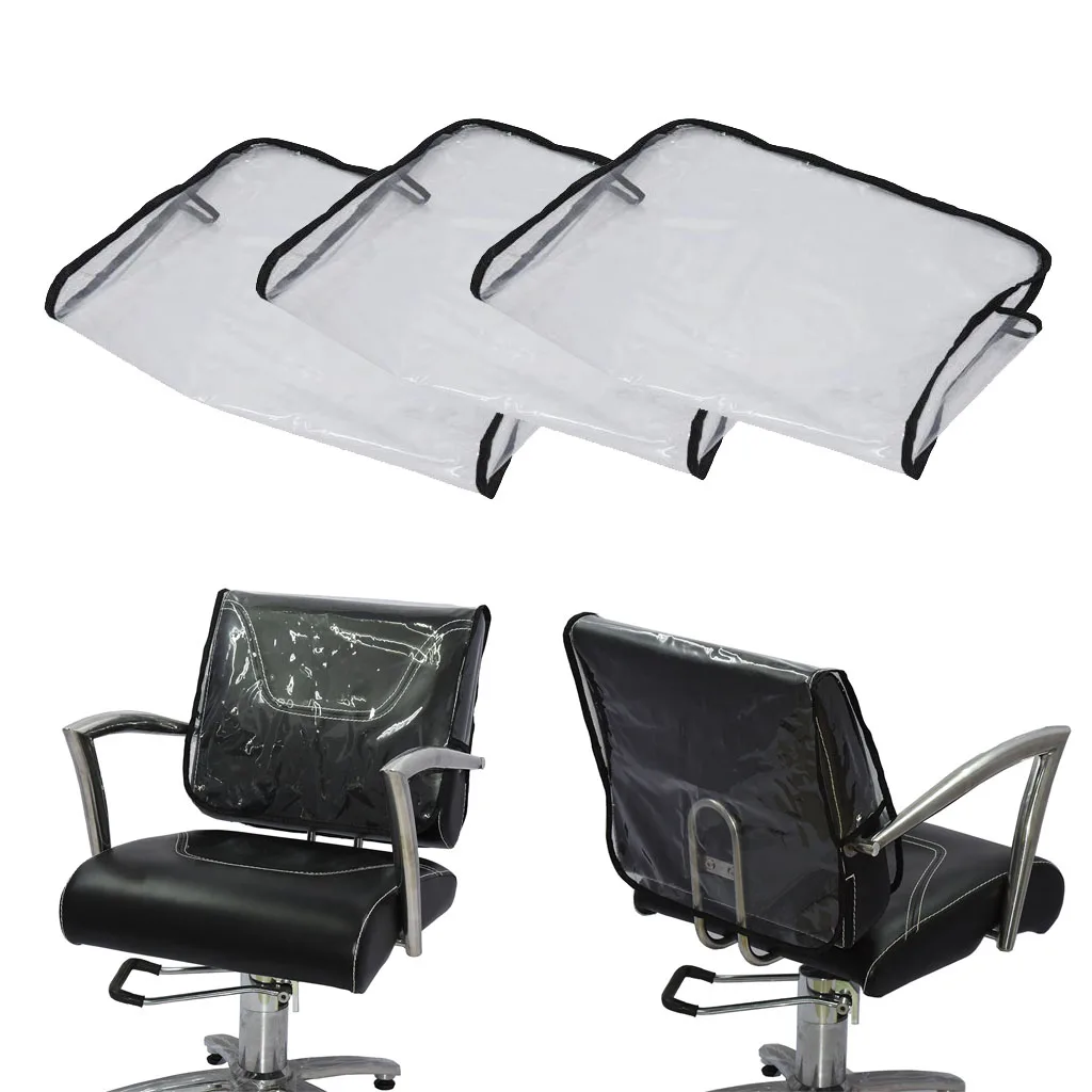 3pcs Plastic Cover For Back Of Chair In Hairdressing Hair Salons