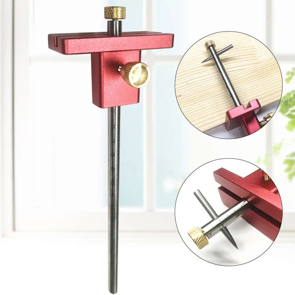 Carpentr Practical Gauge Aluminium Alloy Accurate Woodworking Tool Scriber Portable Ruler Marker Measuring DIY Multipurpose
Carpentr Practical Gauge Aluminium Alloy Accurate Woodworking Tool Scriber Portable Ruler Marker Measuring DIY Multipurpose