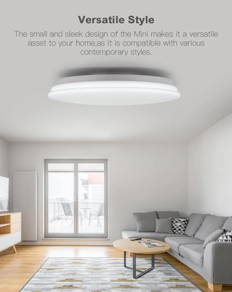 OFFDARKS Modern LED Smart Ceiling Light 48W WiFi / APP Smart Control RGB Dimming Bedroom Kitchen Ceiling Lamp 220V/AC