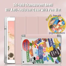For iPad Pro 12 9 Case 2021 Pro 12.9 2020 2018 Tablet Cover Transparent Shockprooof TPU Case with Pencil Slot DIY Sticker Gift
For iPad Pro 12 9 Case 2021 Pro 12.9 2020 2018 Tablet Cover Transparent Shockprooof TPU Case with Pencil Slot DIY Sticker Gift