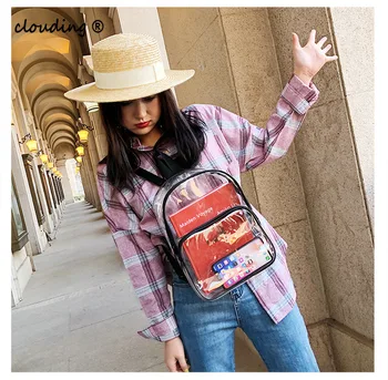 Transparent Women's Backpack 2020 Summer Candy Color PVC New Large Capacity Beach Bag
Transparent Women's Backpack 2020 Summer Candy Color PVC New Large Capacity Beach Bag