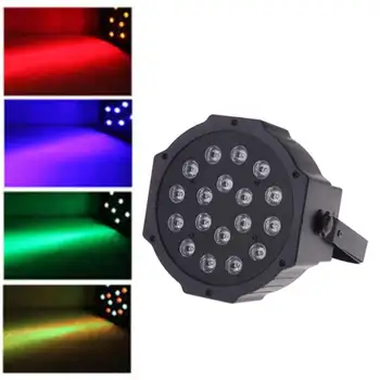 18-LED Red & Green & Blue Light Voice Control Parcan Projector Lamp with Remote Controller Black
18-LED Red & Green & Blue Light Voice Control Parcan Projector Lamp with Remote Controller Black
