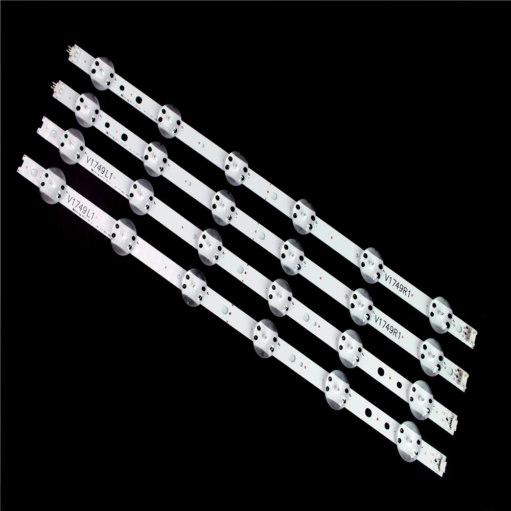 New 4 PCS(2*R1 2*L1) LED strip For LG 49UV340C 49UJ6565 49UJ670V V17 49 R1 L1 ART3 2862 2863 6916L-2862A 6916L-2863A | Компьютеры и