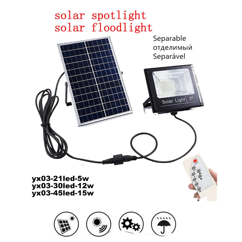 Solar Wall Light LED Nightlight Lamp for Outdoor Garden Street Yard Path Sound Control remote timer split mount indoor hom | Лампы и