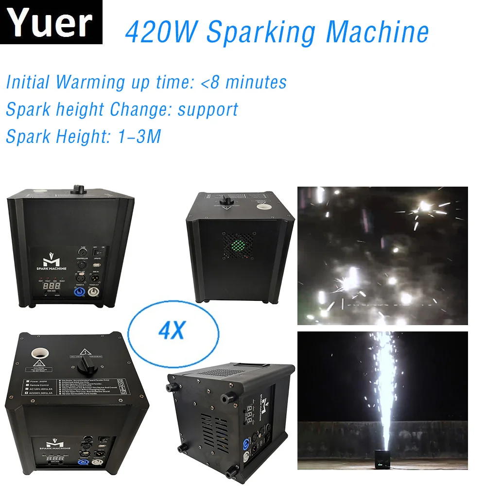 4Pcs/Lot AC220V DJ Stage Disco Spark Fountain Effect Machine Home Birthday Party Wedding Pyrotechnic Machine Wireless Control
4Pcs/Lot AC220V DJ Stage Disco Spark Fountain Effect Machine Home Birthday Party Wedding Pyrotechnic Machine Wireless Control