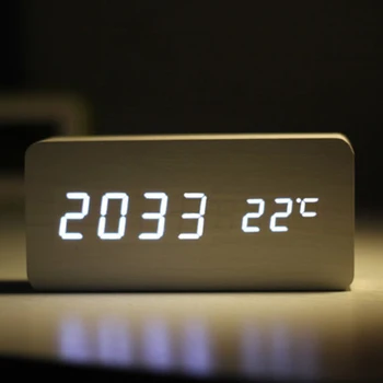 Dual Display Smart Digital LED Alarm Clock Temperature Voice Control Multifunction Electronic Calendar Table Clock Home Decor
Dual Display Smart Digital LED Alarm Clock Temperature Voice Control Multifunction Electronic Calendar Table Clock Home Decor
