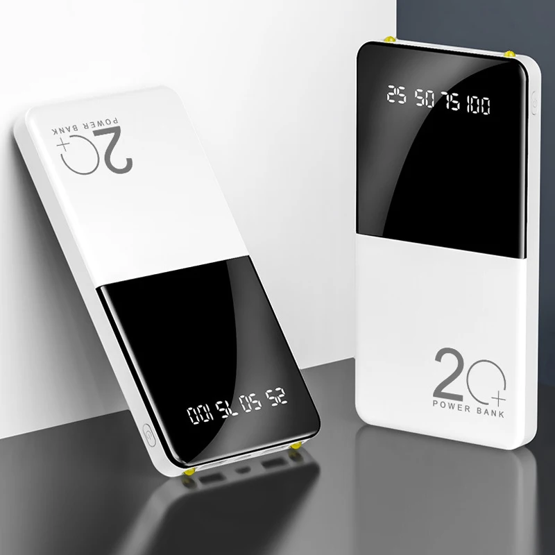 20000mAh Power Bank Ultra-thin Portable Power bank Charger with LED Digital Display External Battery with flashlight For phone
20000mAh Power Bank Ultra-thin Portable Power bank Charger with LED Digital Display External Battery with flashlight For phone