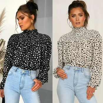 UK Women Casual Long Sleeve Chiffon Collect Waist Blouse Print Shirt Ladies Tunic Tops 2019 New Fashion
UK Women Casual Long Sleeve Chiffon Collect Waist Blouse Print Shirt Ladies Tunic Tops 2019 New Fashion