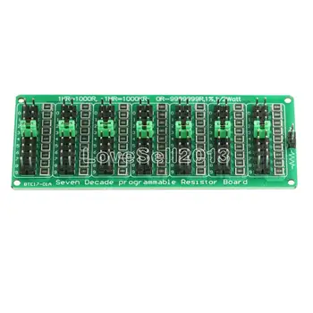 1R - 9999999R Adjustable Seven Decade Programmable Resistor Board Step 1R 1% 1/2 Watt
1R - 9999999R Adjustable Seven Decade Programmable Resistor Board Step 1R 1% 1/2 Watt