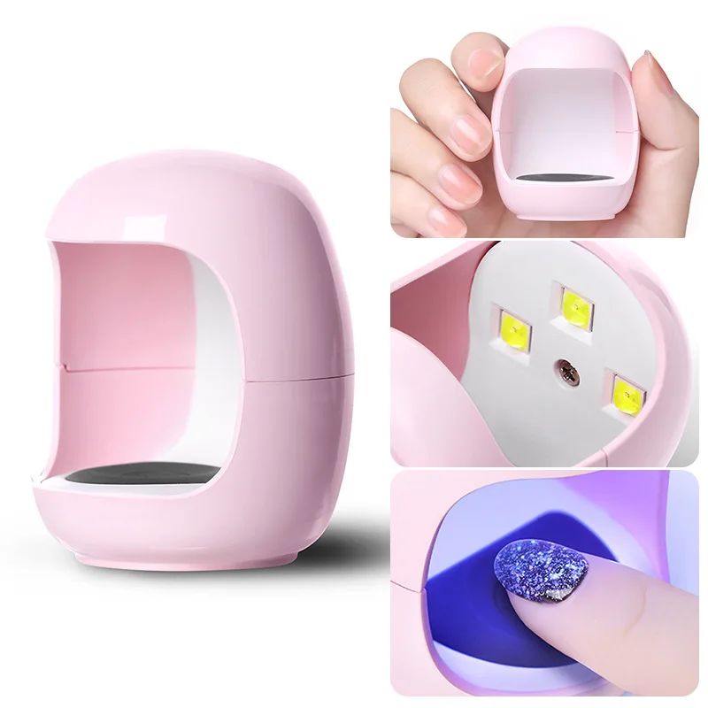 Фото Egg Shape 3W USB UV LED Lamp Nail Dryer For All Gel Polish Drying 30s Fast Dry Machine Charge Art Tool Dropship | Красота и здоровье