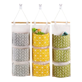 3PCS Cotton Linen Storage Hanging Bag Cloth for Wardrobe Door Behind Debris Organizer 3 Pockets Home Decor Wall Hanger Holders
3PCS Cotton Linen Storage Hanging Bag Cloth for Wardrobe Door Behind Debris Organizer 3 Pockets Home Decor Wall Hanger Holders