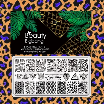 BEAUTYBIGBANG Rectangle Nail Art Stamping Plate Template Leopard Snake Animal Skin Multiple Series Nail Art Image Print Stencil
BEAUTYBIGBANG Rectangle Nail Art Stamping Plate Template Leopard Snake Animal Skin Multiple Series Nail Art Image Print Stencil