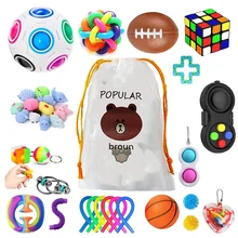 26pcs Fidget Toy Pack Anti Anxiety Magic Ball Pop Tube Speed Cube Squeeze Football Strings Spiky Ball Squishy Toy for Boys Girls
26pcs Fidget Toy Pack Anti Anxiety Magic Ball Pop Tube Speed Cube Squeeze Football Strings Spiky Ball Squishy Toy for Boys Girls