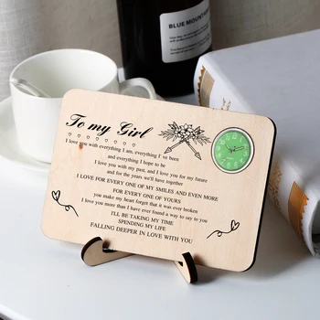 To My Girl Custom Clock Decorative Wooden Accessory Table Clocks Personalized Birthday Graduation Gifts
To My Girl Custom Clock Decorative Wooden Accessory Table Clocks Personalized Birthday Graduation Gifts