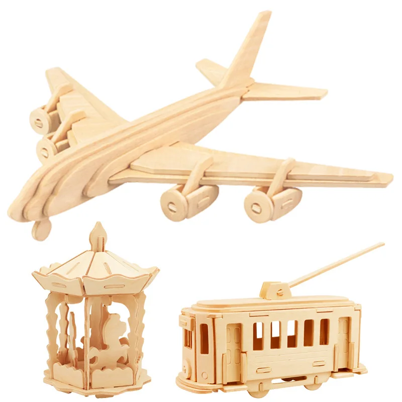 Children's Adult DIY Wooden Jigsaw Puzzle Educational 3D Three-dimensional Handmade Assembling Car Airplane Animal Model
Children's Adult DIY Wooden Jigsaw Puzzle Educational 3D Three-dimensional Handmade Assembling Car Airplane Animal Model