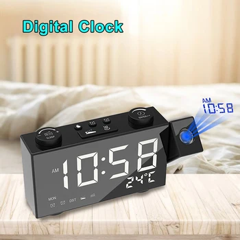 LED Digital Projection Alarm Clock Wireless Time Temperature LCD Display Time Date Temprature Table Clock 17*8.9*3.7cm 3
LED Digital Projection Alarm Clock Wireless Time Temperature LCD Display Time Date Temprature Table Clock 17*8.9*3.7cm 3