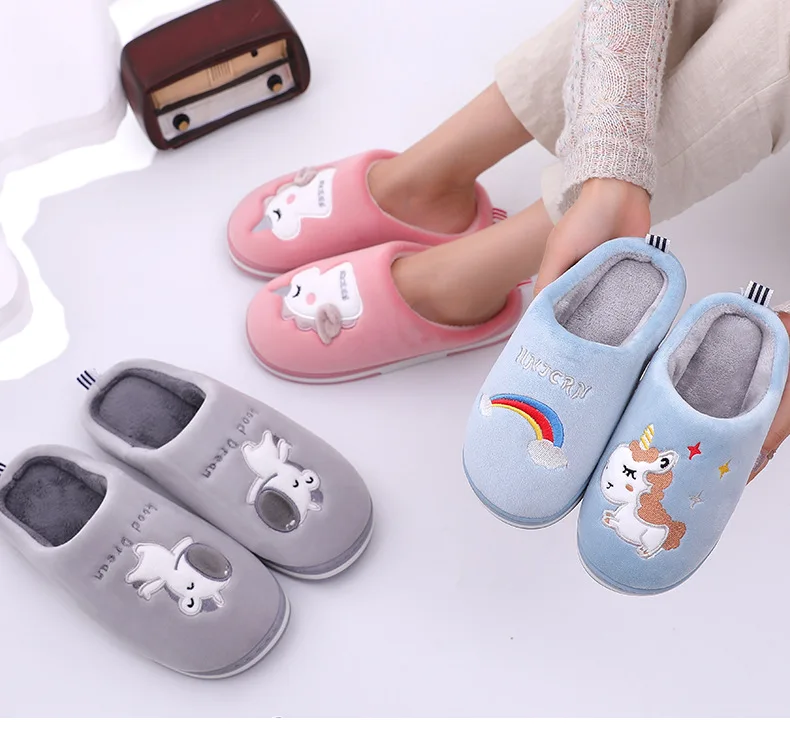 Plush Unicorn Slippers For Kids 14 Plush Unicorn Slippers For Kids -Unicorn Fashion H21a7c32009064546b12409ee66ce8e0bs