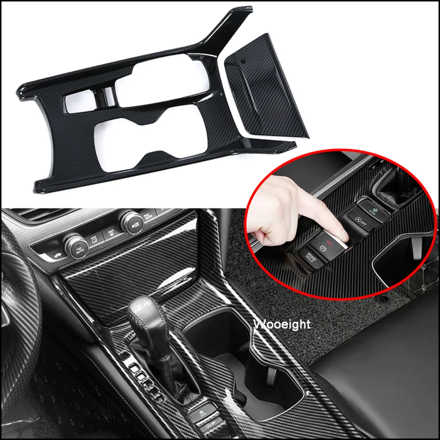 Wooeight 2Pcs Car Interior Carbon Fiber Style Gear Shift Box Panel Cover Trim Decal Sticker Frame fit for Honda Accord 2018 2019
Wooeight 2Pcs Car Interior Carbon Fiber Style Gear Shift Box Panel Cover Trim Decal Sticker Frame fit for Honda Accord 2018 2019