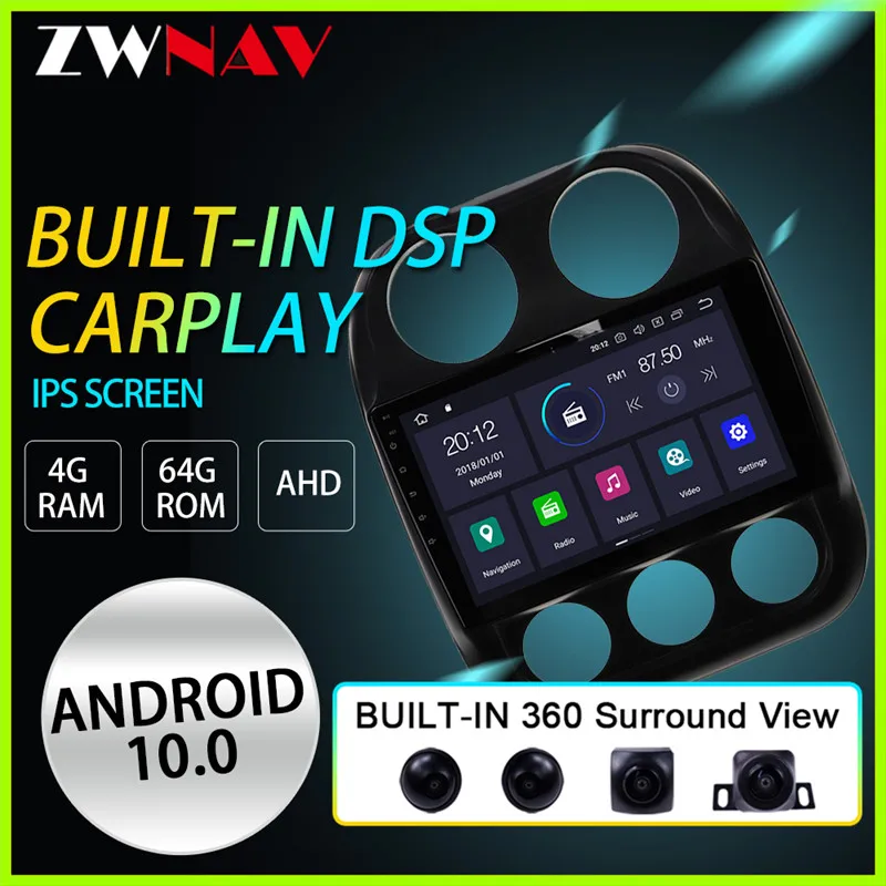 Android 10 Car Radio GPS For JEEP COMPASS 2010-2016 Support DVD car play carplay dsp PX6
Android 10 Car Radio GPS For JEEP COMPASS 2010-2016 Support DVD car play carplay dsp PX6