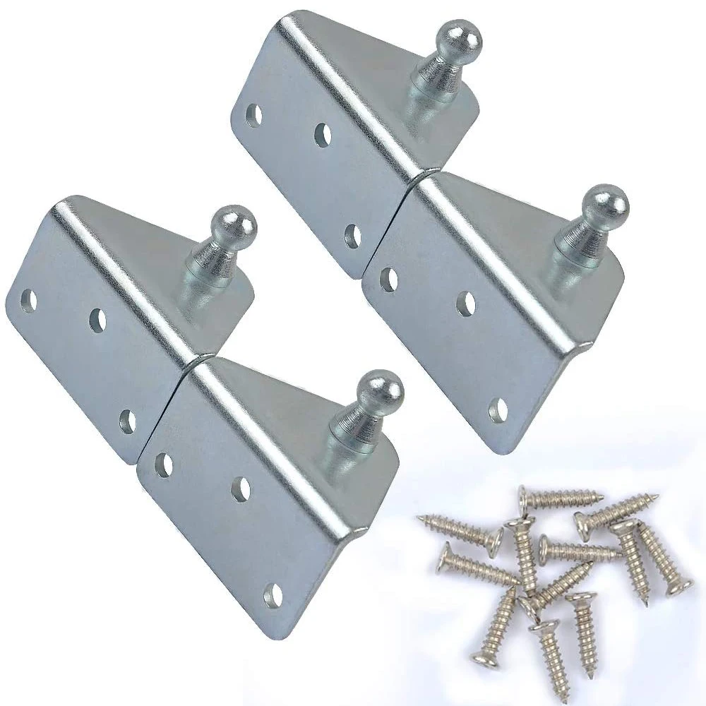 10mm Ball Studs Gas Spring Lift Support Mounting Bracket for Prop and Strut 4Pcs with 12 Stainless Steel Sheet Metal Screws
10mm Ball Studs Gas Spring Lift Support Mounting Bracket for Prop and Strut 4Pcs with 12 Stainless Steel Sheet Metal Screws