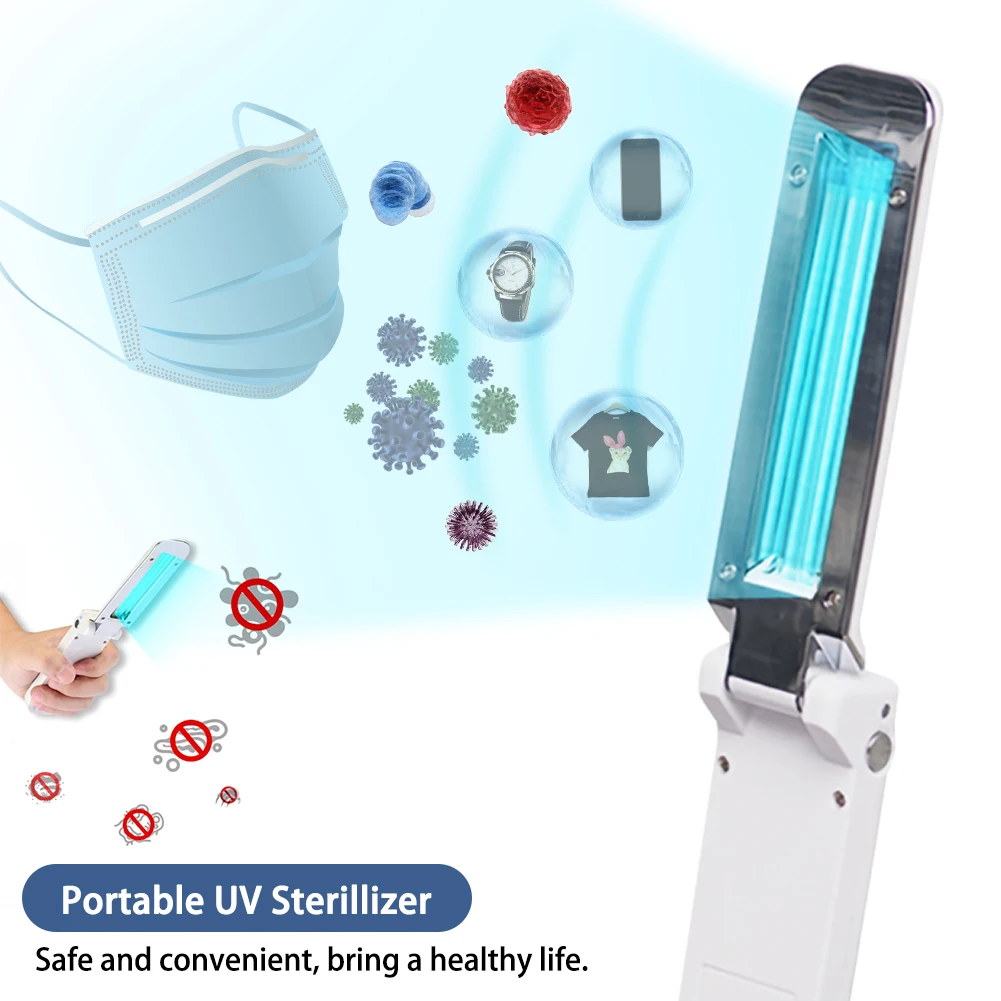 2W Advanced Folding Sterilization Lamp UV-C Tube Sterilizer Dust Mite Eliminator Bedroom / Hospital UV Lamp Travel Universal
2W Advanced Folding Sterilization Lamp UV-C Tube Sterilizer Dust Mite Eliminator Bedroom / Hospital UV Lamp Travel Universal