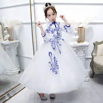 Gorgeous white Children Chinese Style Qipao Cheongsam Winter Flower Girl Celebration Dress kids Elegant Holiday Party Frocks
Gorgeous white Children Chinese Style Qipao Cheongsam Winter Flower Girl Celebration Dress kids Elegant Holiday Party Frocks