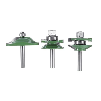 3pcs 8mm Carbide Milling Cutter Shank Ogee Rail and Stile Router Bit Set Woodworking Cutter Tools
3pcs 8mm Carbide Milling Cutter Shank Ogee Rail and Stile Router Bit Set Woodworking Cutter Tools