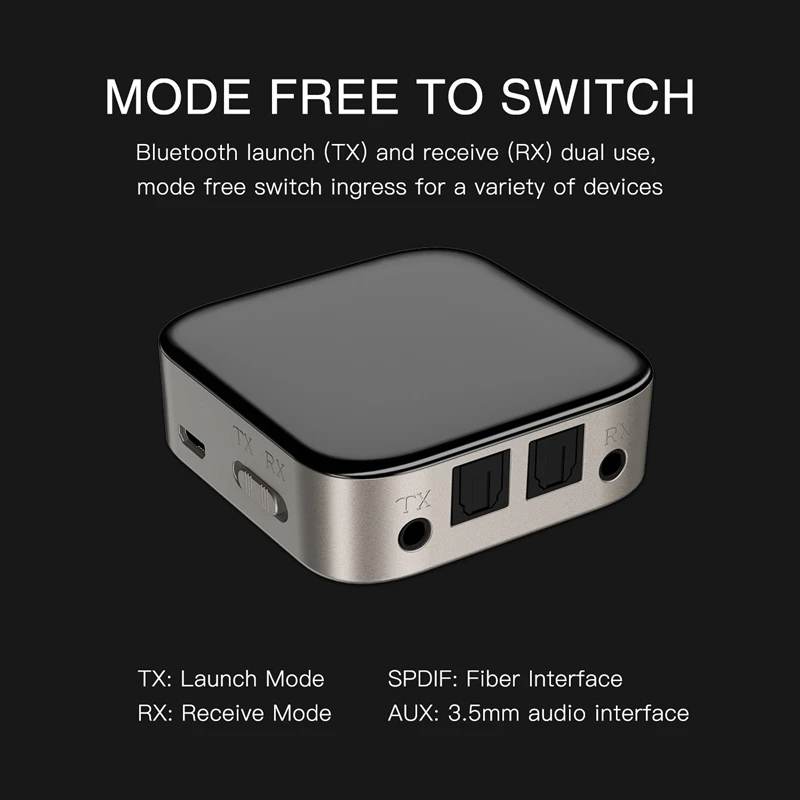 Bluetooth Transmitter Receiver Wireless o Bluetooth Adapter Optical 3.5mm Stereo Output Support SBC RX ACC R29
Bluetooth Transmitter Receiver Wireless o Bluetooth Adapter Optical 3.5mm Stereo Output Support SBC RX ACC R29