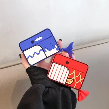 cartoon fish blue whale red carpiu bluetooth wireless earphone cover for apple airpods pro charging case 
cartoon fish blue whale red carpiu bluetooth wireless earphone cover for apple airpods pro charging case