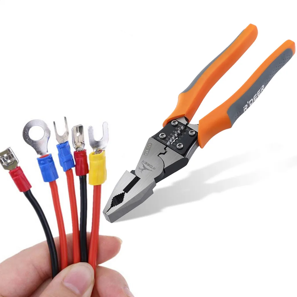 Multifunctional Useful Cable Wire Stripper Cutter Crimper Automatic Terminal Crimping Plier Tools Manganese Alloy #N
Multifunctional Useful Cable Wire Stripper Cutter Crimper Automatic Terminal Crimping Plier Tools Manganese Alloy #N