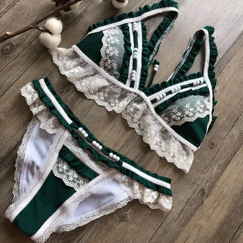 Bikinis 2019 Mujer Splice Lace Female Swimsuit Push Up Swimwear WomenTriangle Ruffled Bathing Suit Summer Beach Wear
Bikinis 2019 Mujer Splice Lace Female Swimsuit Push Up Swimwear WomenTriangle Ruffled Bathing Suit Summer Beach Wear