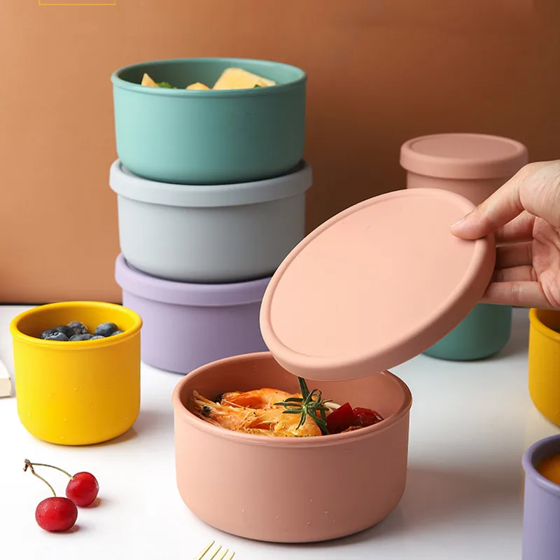 Silicone Food Containers Fridge Storage Bowl Lunch Box Colorful Eco-friendly Bento Box Fresh Food Kitchen Organizer
Silicone Food Containers Fridge Storage Bowl Lunch Box Colorful Eco-friendly Bento Box Fresh Food Kitchen Organizer