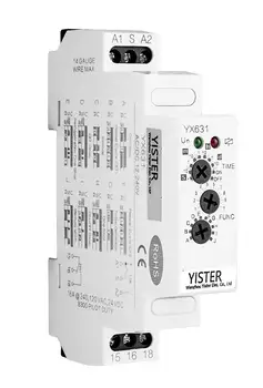YX631 Multi-function time relay with 10 Functions and 8 time ranges, relay switch,load 16A 12-240v SPDT
YX631 Multi-function time relay with 10 Functions and 8 time ranges, relay switch,load 16A 12-240v SPDT