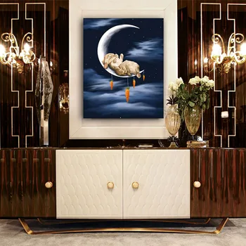 DIY colorings pictures by numbers with Rabbit on the moon picture drawing Relief painting by numbers framed Home
DIY colorings pictures by numbers with Rabbit on the moon picture drawing Relief painting by numbers framed Home