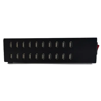 USB charger200W 20 port 5V1.5A for iPhone 678 9 11 plus Max and other USB charging electronic products. 
USB charger200W 20 port 5V1.5A for iPhone 678 9 11 plus Max and other USB charging electronic products.