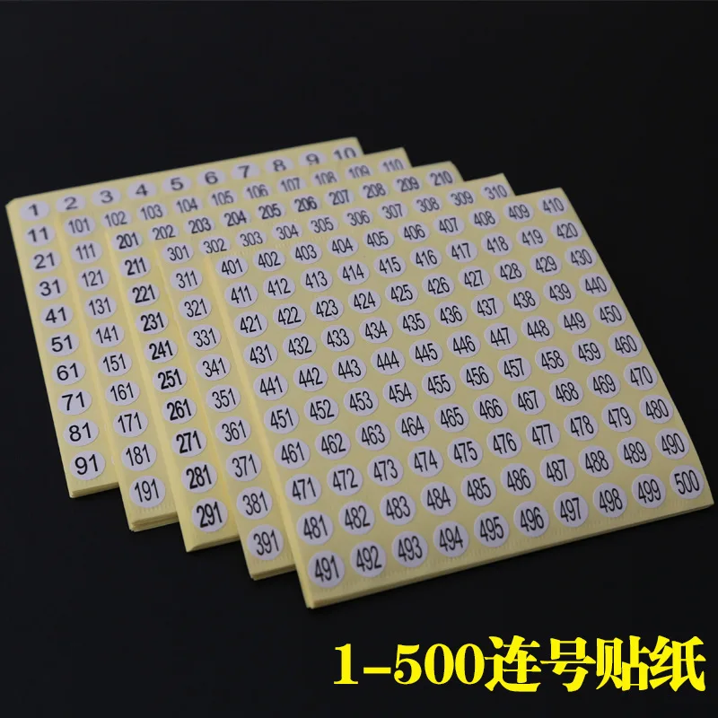 15 Sheets White Round 1-500 Number Stickers Self Adhesive 10mm Garment Labels Tags Sticker Home School Office Decoration
15 Sheets White Round 1-500 Number Stickers Self Adhesive 10mm Garment Labels Tags Sticker Home School Office Decoration