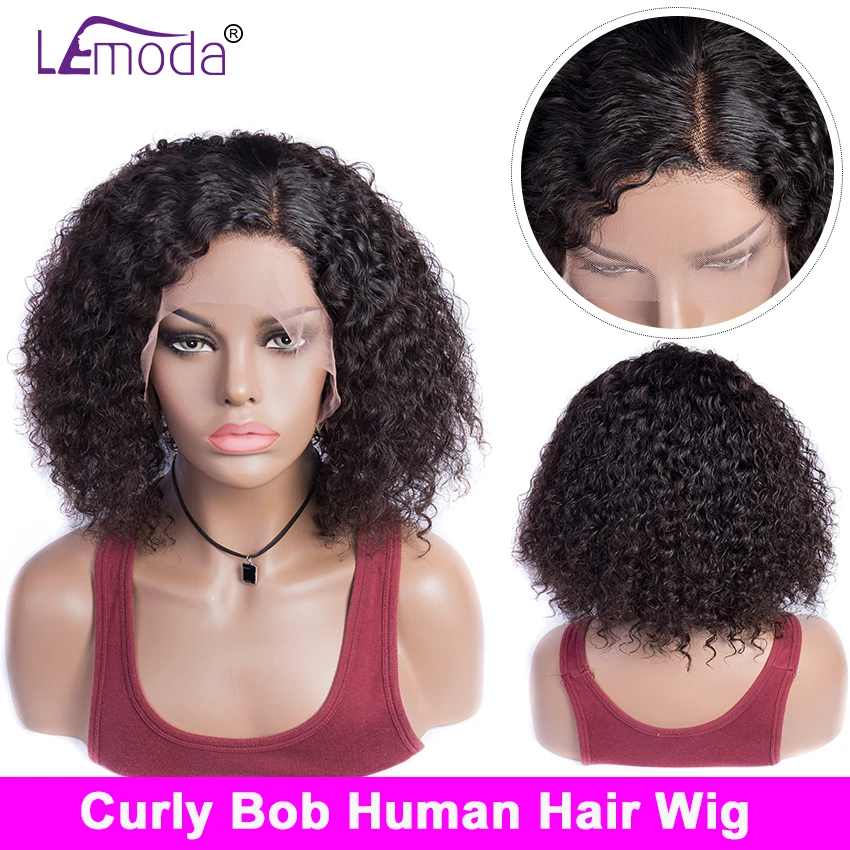 Short BoB Curly Human Hair Wig Glueless Lace Front Human Hair Wigs Malaysian 13x4 Lace Front Wig For Black Women Lemoda Remy
Short BoB Curly Human Hair Wig Glueless Lace Front Human Hair Wigs Malaysian 13x4 Lace Front Wig For Black Women Lemoda Remy
