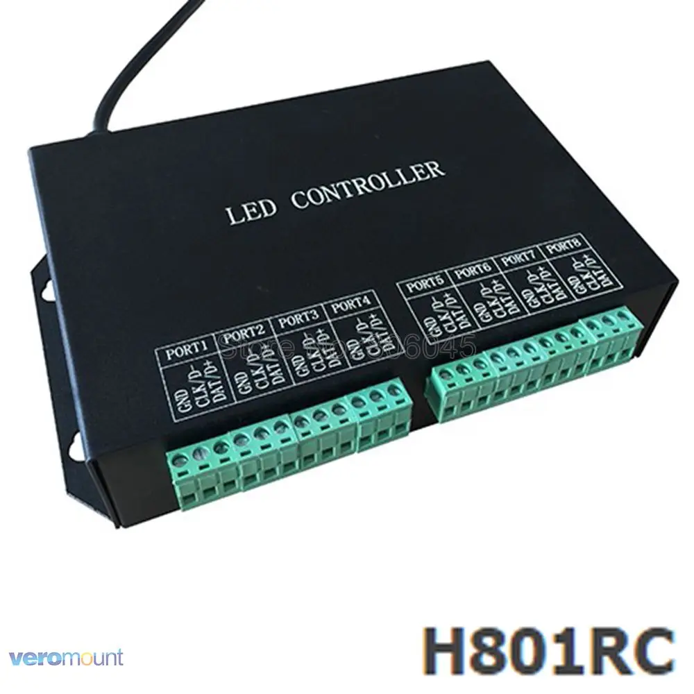 H801RC 8 ports Slave LED Pixel Controller Work with Computer Network or Marster Controller (H803TV or H803TC) Drive 8192 Pixels
H801RC 8 ports Slave LED Pixel Controller Work with Computer Network or Marster Controller (H803TV or H803TC) Drive 8192 Pixels