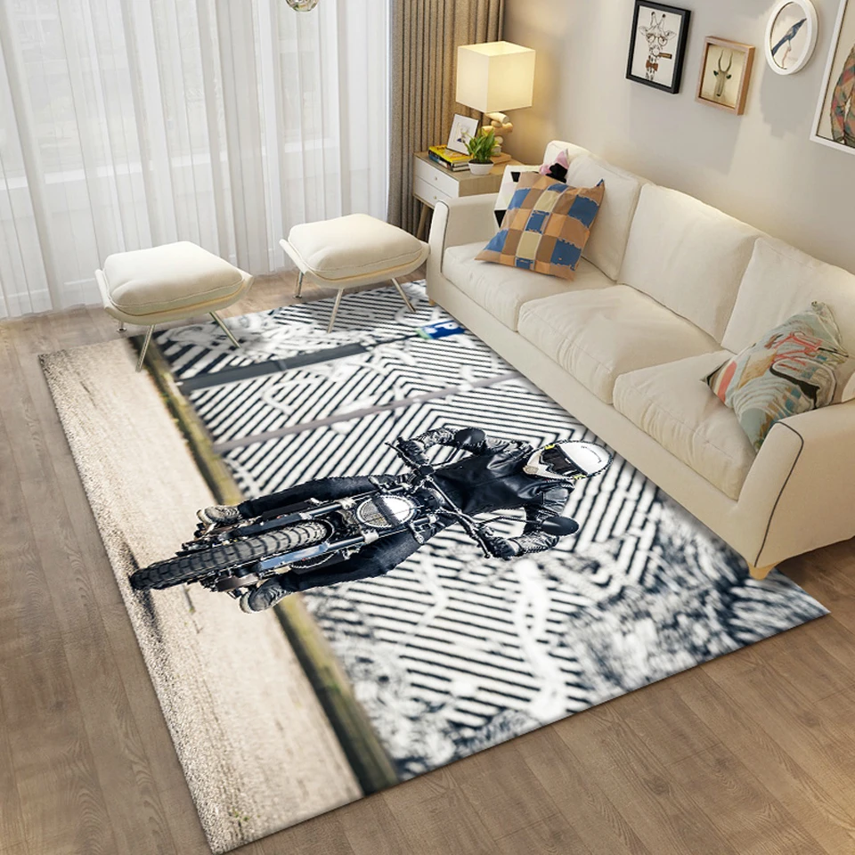Motorcycle Floor Mats Home Carpet For Children's Room Boy Bedroom Decoration 3D Printed Bike Living Room Rug Hall Entrance Mat
Motorcycle Floor Mats Home Carpet For Children's Room Boy Bedroom Decoration 3D Printed Bike Living Room Rug Hall Entrance Mat