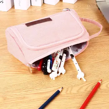 Pencil Case Durable Simple Canvas Big Capacity Gifts Supplies Pen Case School Student Storage Bag
Pencil Case Durable Simple Canvas Big Capacity Gifts Supplies Pen Case School Student Storage Bag