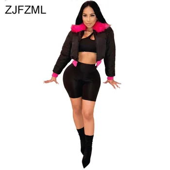 Feather Collar Winter Down Coat Women Long Sleeve Zipper Up Slim Puffer Jacket Causal Ladies Plus Size Warm Crop Parka Outwear
Feather Collar Winter Down Coat Women Long Sleeve Zipper Up Slim Puffer Jacket Causal Ladies Plus Size Warm Crop Parka Outwear