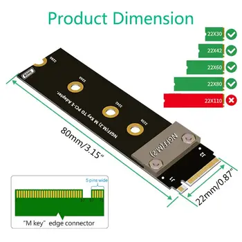 M.2 NVMe SSD Extension Cable Solid Drive Riser Card M2 to PCI-Express 3.0 X4
M.2 NVMe SSD Extension Cable Solid Drive Riser Card M2 to PCI-Express 3.0 X4