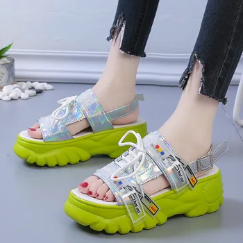 35-41 big size for Women Sport Sandals Chunk Shoes Woman Wedge Thick Bottom Summer Shoes Flat Platform Women Shoes 
35-41 big size for Women Sport Sandals Chunk Shoes Woman Wedge Thick Bottom Summer Shoes Flat Platform Women Shoes