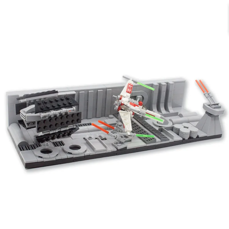 2020 NEW Lepininglyss building block Star Wars moc-39749 trend run the scene of the trench chase in the Death Star
2020 NEW Lepininglyss building block Star Wars moc-39749 trend run the scene of the trench chase in the Death Star