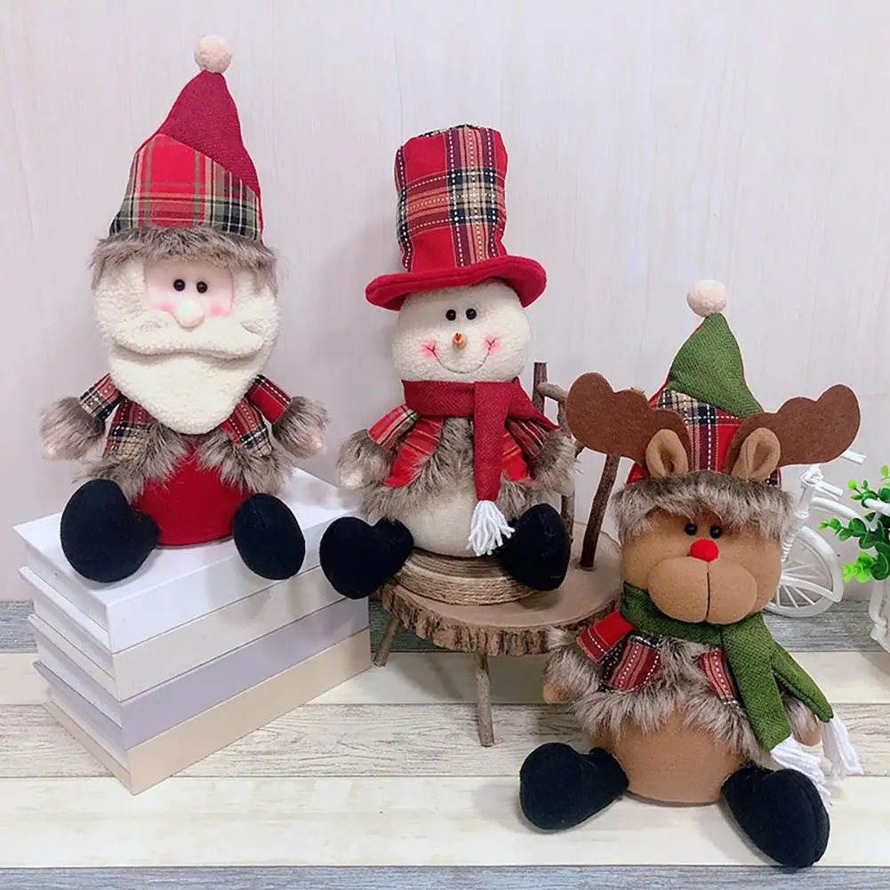 gifts cute christmas santa claus snowman elk doll toys christmas