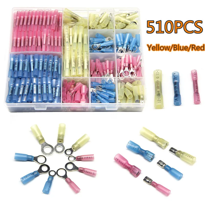 Heat shrinkable waterproof terminal combination 510pcs heat shrinkable terminal set Amazon eBay
Heat shrinkable waterproof terminal combination 510pcs heat shrinkable terminal set Amazon eBay