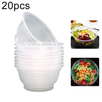 20Pcs 360ml Clean Disposable Plastic Round Bowl Kitchen Salad Snacks Picnic Container
20Pcs 360ml Clean Disposable Plastic Round Bowl Kitchen Salad Snacks Picnic Container
