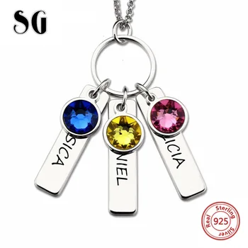 Hot Personalized Name Pendant Necklace Engraved Bar Necklace Custom 925 Silver Jewelry for Best Friend Graduation Gifts
Hot Personalized Name Pendant Necklace Engraved Bar Necklace Custom 925 Silver Jewelry for Best Friend Graduation Gifts