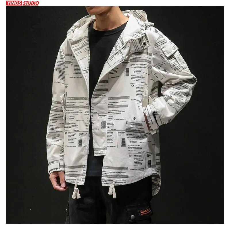 Dropshipping Autumn 2019 Cotton Outwear Male Coats Letter Print Hooded Jacket Male Streetwear Windbreaker Tops 
Dropshipping Autumn 2019 Cotton Outwear Male Coats Letter Print Hooded Jacket Male Streetwear Windbreaker Tops