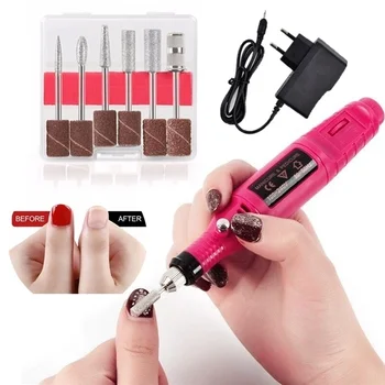 2020 Power Professional Electric Manicure Machine Pen Pedicure Nail File Nail Tools 6 Bits Drill Nail Drill Machine Equipment
2020 Power Professional Electric Manicure Machine Pen Pedicure Nail File Nail Tools 6 Bits Drill Nail Drill Machine Equipment
